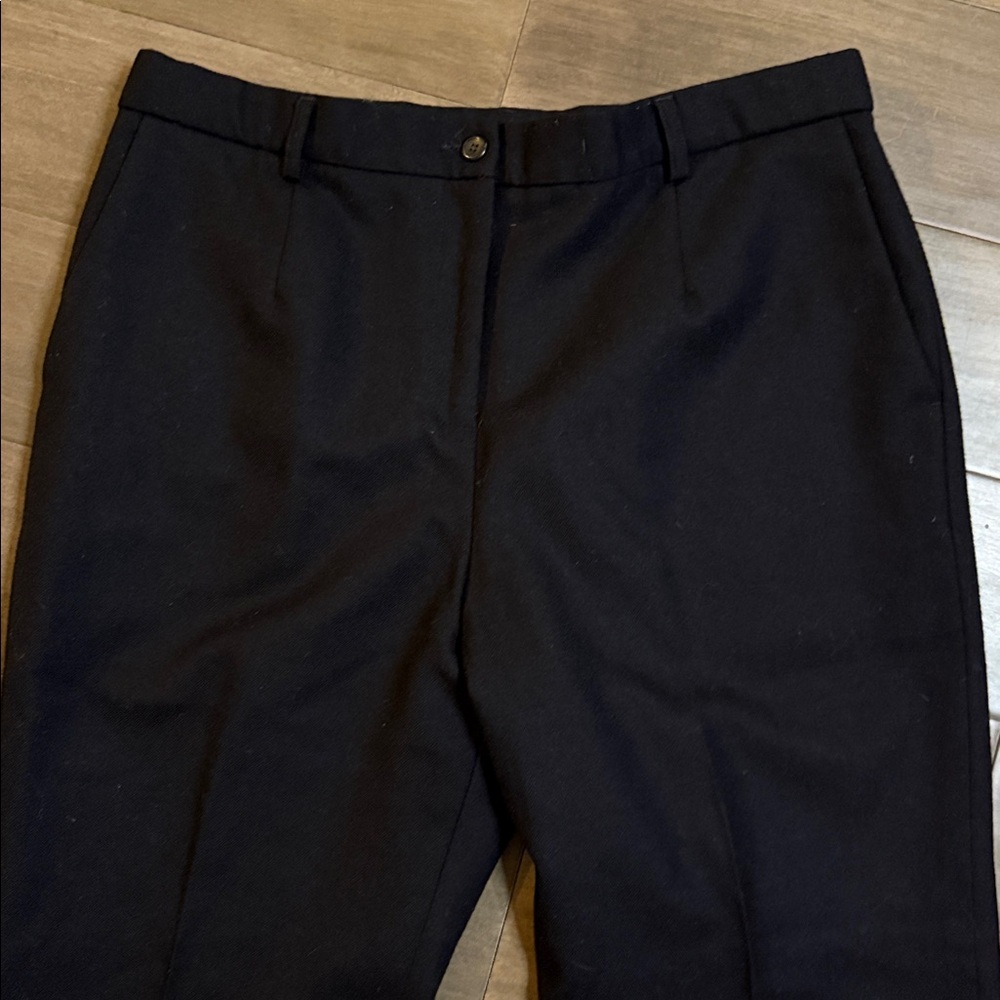 Pendleton Black 100% Wool Fully Lined Pants Sz 12… - image 2